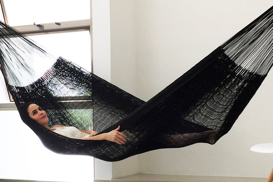 Traditional Mayan Hammock -"Black Jaguar Hammock"