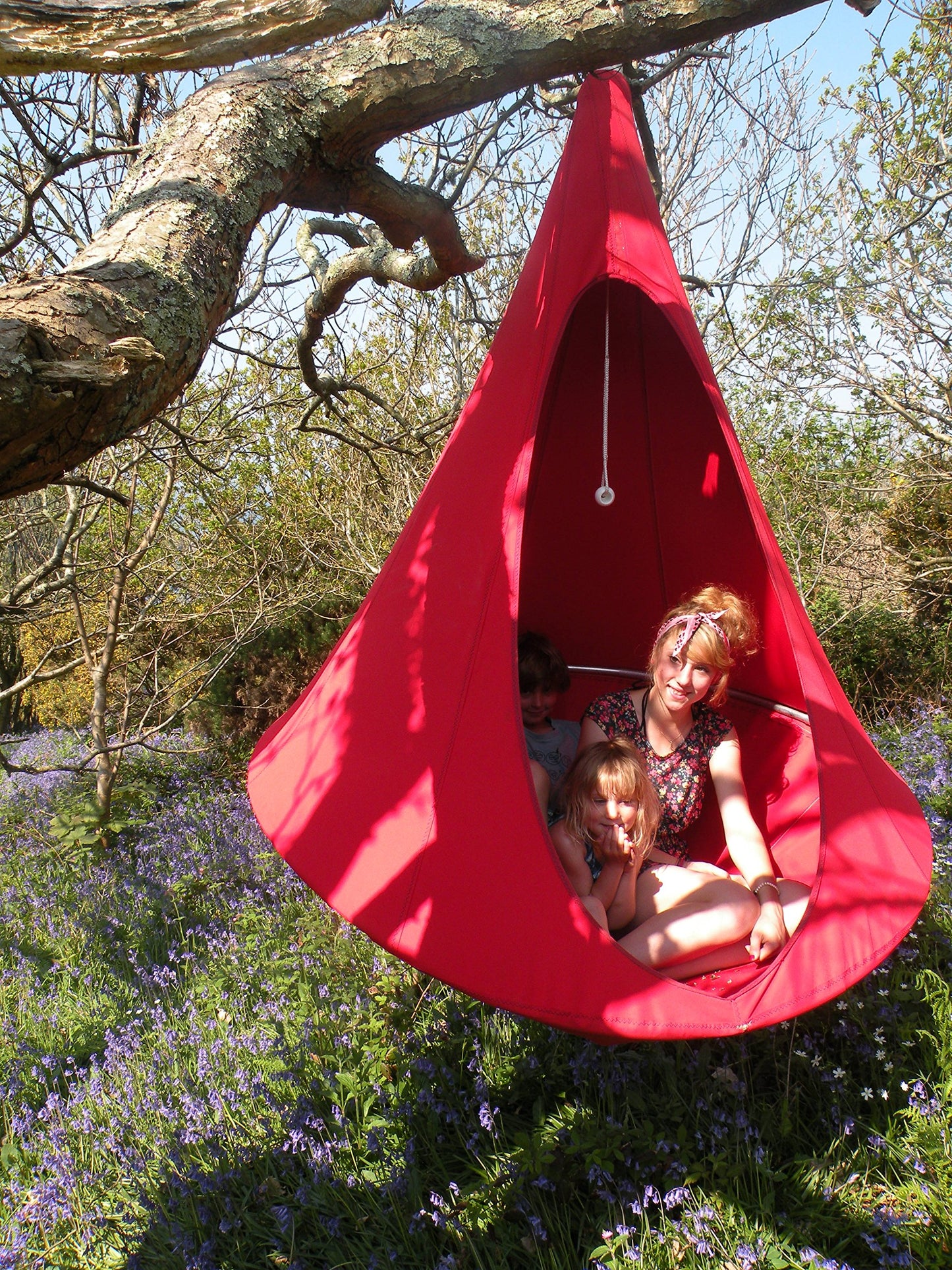 Red Single Cacoon Hammock by Vivere