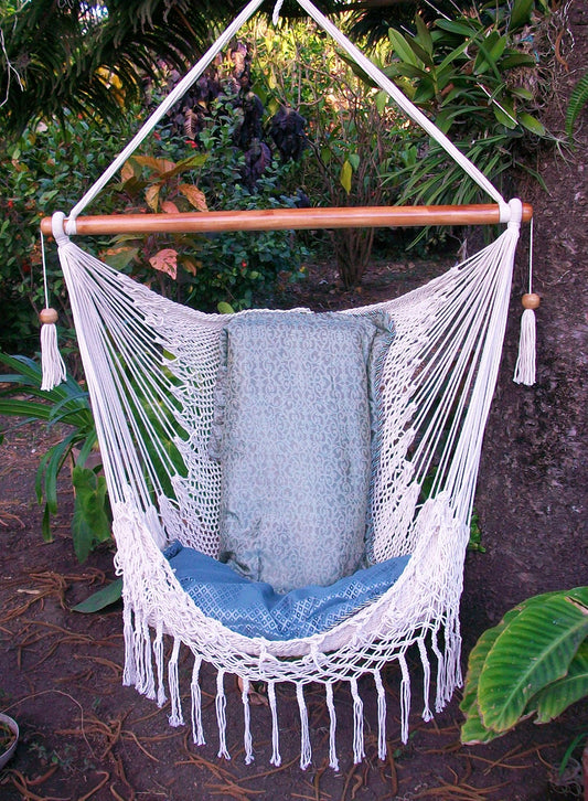 Hammock Chair with Macrame Edge - Leetyahammocks